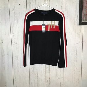 Tommy hilfiger nwt medium womens sweater multi col